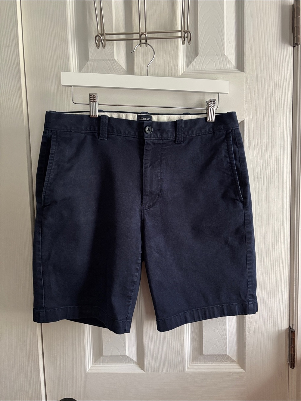 J. Crew Men’s Navy Flat-Front Chino Shorts